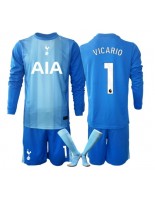 Otroške Nogometnih dresov Tottenham Hotspur Guglielmo Vicario #1 Vratar Gostujoči 2025-26 Dolgi rokavi (+ hlače)